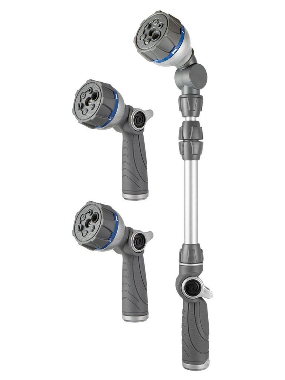 Orbit 3-piece Nozzle Set, with 2 Multi-Pattern Nozzles and One Telescoping Wand